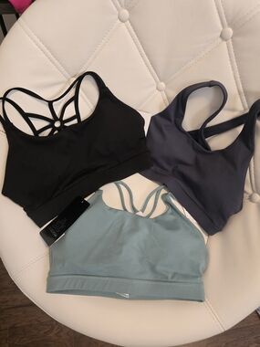 Women’s 3 Bundle Sports Bra - Black, Slate, Sage